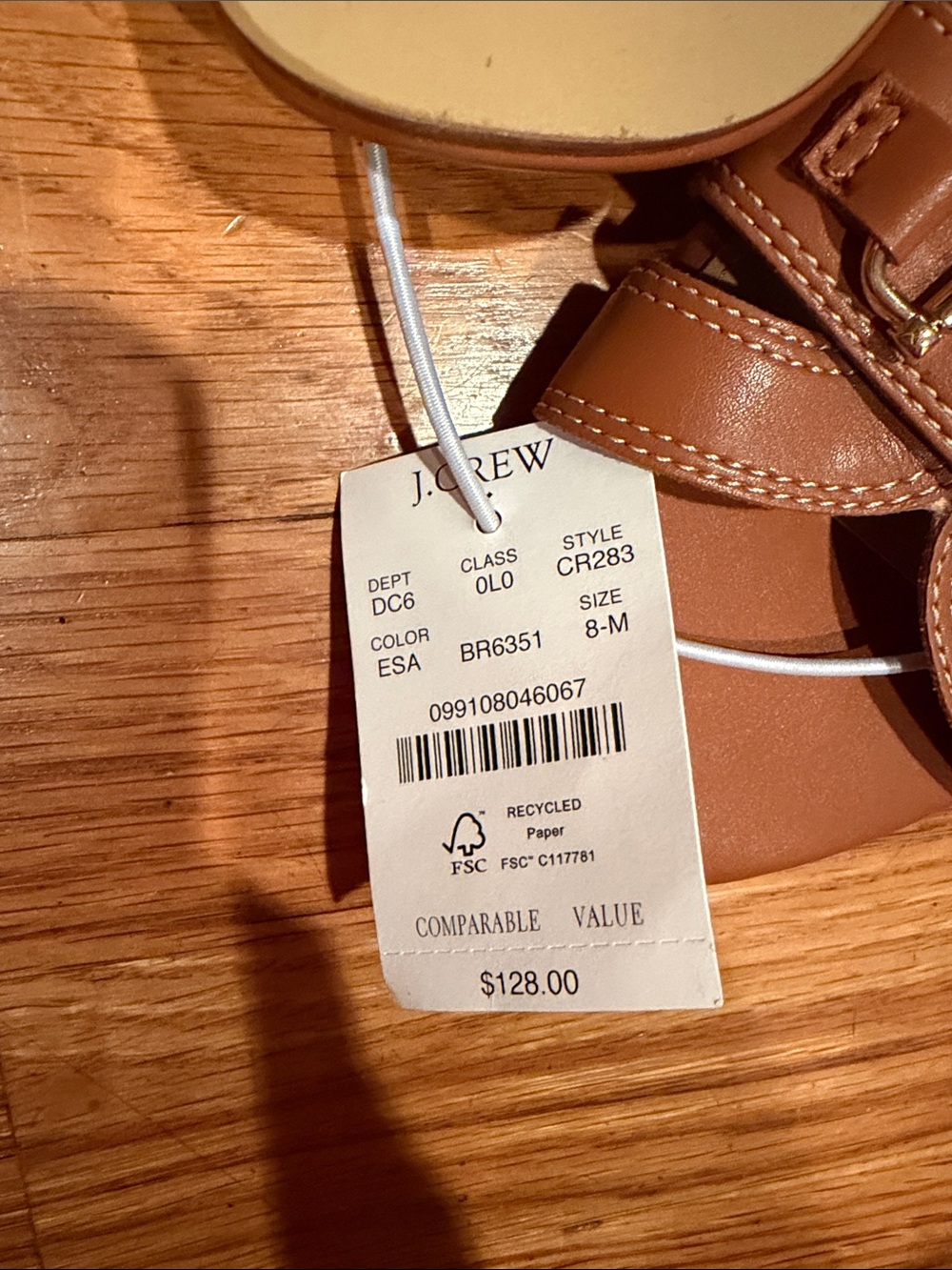J. Crew Brown Leather Buckle Slide Mules - Picture 5 of 5